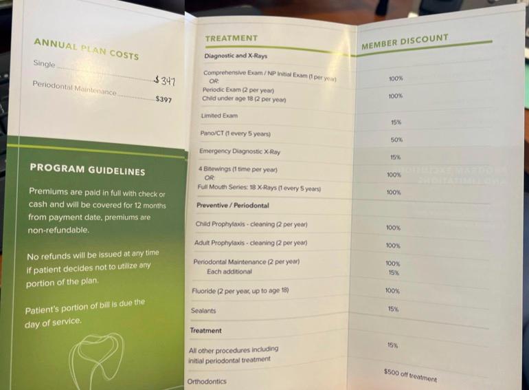 cash savings plan brochure