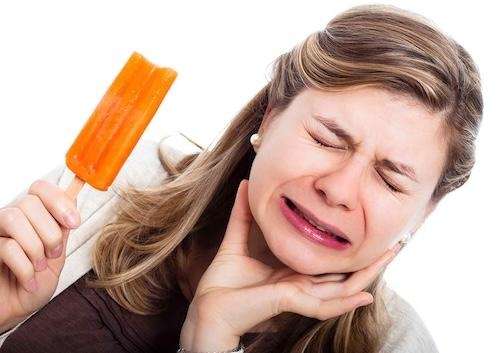 woman with sensitive teeth in ponderay, ID