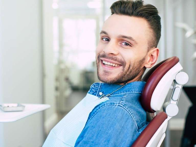 man at the dentist in Coeur d’Alene