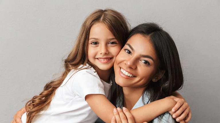 mom and daughter in ponderay